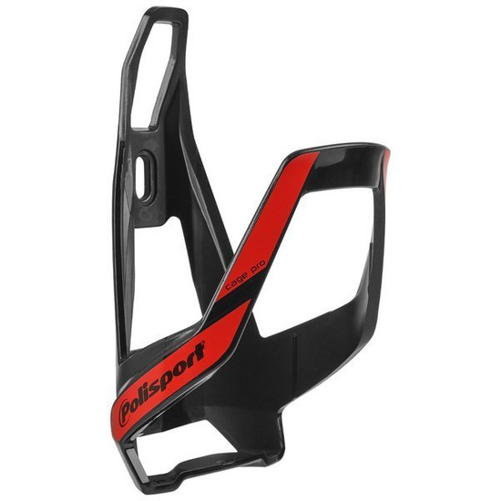 Koszyczek na Bidon Polisport Bottle Cage Pro czarno-czerwony